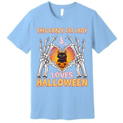 Funny Halloween This Crazy Cat Lady Loves Halloween Premium T-Shirt