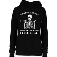 Funny Hvac Tech Ac Repairman Technician Womens Funnel Neck Pullover Hood