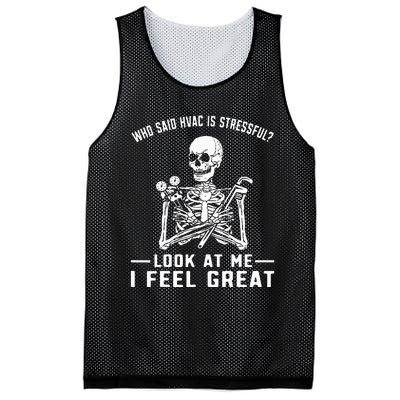 Funny Hvac Tech Ac Repairman Technician Mesh Reversible Basketball Jersey Tank