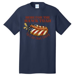 Funny Hawk Tuah Hot Dog Spit On That Thang July 4 Patriotic Tall T-Shirt