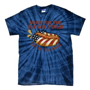 Funny Hawk Tuah Hot Dog Spit On That Thang July 4 Patriotic Tie-Dye T-Shirt