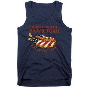 Funny Hawk Tuah Hot Dog Spit On That Thang July 4 Patriotic Tank Top