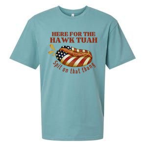 Funny Hawk Tuah Hot Dog Spit On That Thang July 4 Patriotic Sueded Cloud Jersey T-Shirt