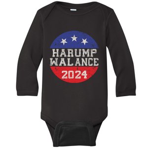 Funny Harris Trump Walz Vance Harump Walance Baby Long Sleeve Bodysuit