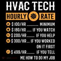 Funny HVAC Tech Gifts HVAC Tech Hourly Rate Sustainable Bucket Hat