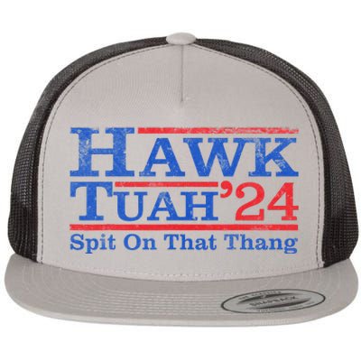 Funny Hawk Tuah Girl Spit On That Thing Flat Bill Trucker Hat