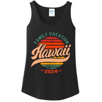 Family Hawaii Trip 2024 Vintage Ladies Essential Tank