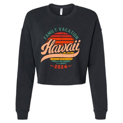 Family Hawaii Trip 2024 Vintage Cropped Pullover Crew