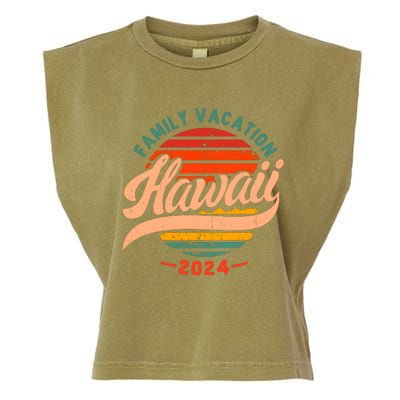 Family Hawaii Trip 2024 Vintage Garment-Dyed Women's Muscle Tee