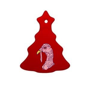 Funny Happy Thanksgiving Turkey Day Boy Girl Gift Ceramic Tree Ornament