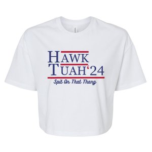 Funny Hawk Tush Presidential Parody Bella+Canvas Jersey Crop Tee