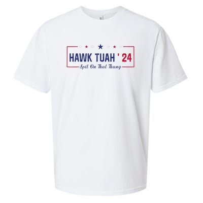 Funny Hawk Tuah 24 Spit On That Thang Sueded Cloud Jersey T-Shirt