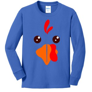 Funny Happy Thanksgiving Turkey Day Boy Girl Gift Kids Long Sleeve Shirt