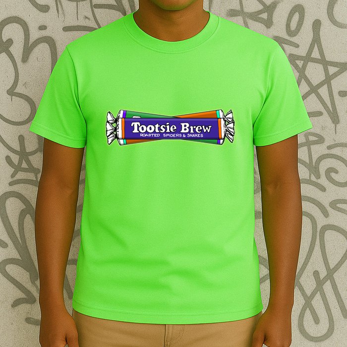 Funny Halloween Tootsie Brew Candy Roasted Spiders And Snakes T-Shirt