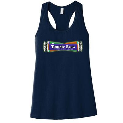 Funny Halloween Tootsie Brew Candy Roasted Spiders And Snakes Women's Racerback Tank