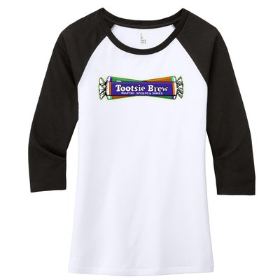 Funny Halloween Tootsie Brew Candy Roasted Spiders And Snakes Women's Tri-Blend 3/4-Sleeve Raglan Shirt