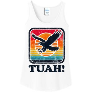 Funny Hawk Tuah Tush Camping Hiking Ladies Essential Tank