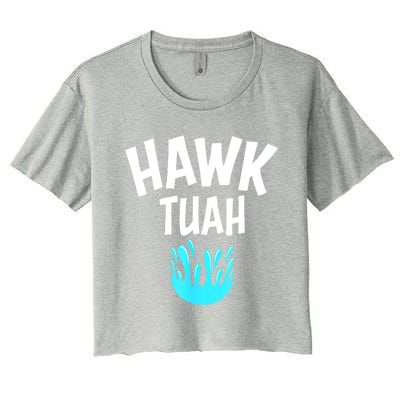 Funny Hawk Tuah Gift Women's Crop Top Tee