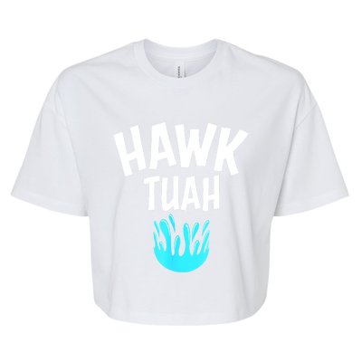 Funny Hawk Tuah Gift Bella+Canvas Jersey Crop Tee