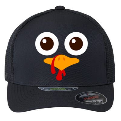 Funny Happy Thanksgiving Turkey Day Boy Girl Gift Flexfit Unipanel Trucker Cap