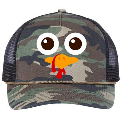 Funny Happy Thanksgiving Turkey Day Boy Girl Gift Retro Rope Trucker Hat Cap