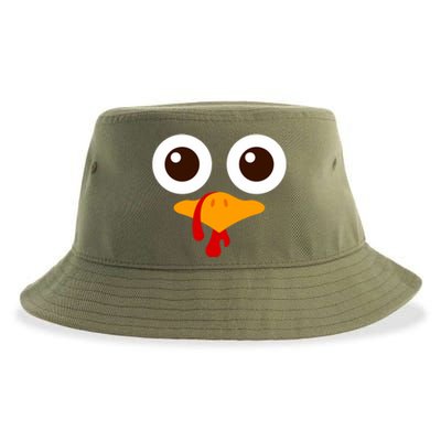 Funny Happy Thanksgiving Turkey Day Boy Girl Gift Sustainable Bucket Hat