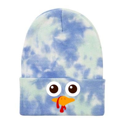 Funny Happy Thanksgiving Turkey Day Boy Girl Gift Tie Dye 12in Knit Beanie