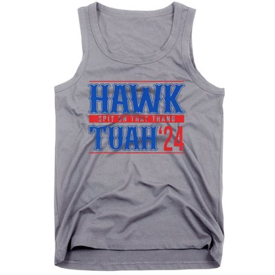 Funny Hawk Tuah 24 Sayings Design Tank Top