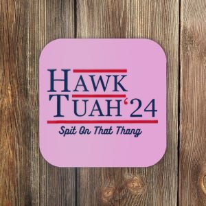 Funny Hawk Tush Messy Bun Design Coaster