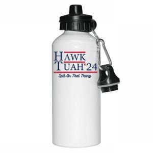 Funny Hawk Tush Messy Bun Design Aluminum Water Bottle