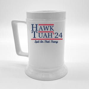 Funny Hawk Tush Messy Bun Design Beer Stein