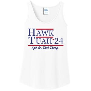 Funny Hawk Tush Presidential Parody Ladies Essential Tank