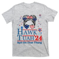 Funny Hawk Tush Messy Bun Design T-Shirt