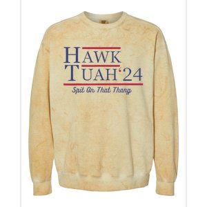 Funny Hawk Tush Presidential Parody Colorblast Crewneck Sweatshirt