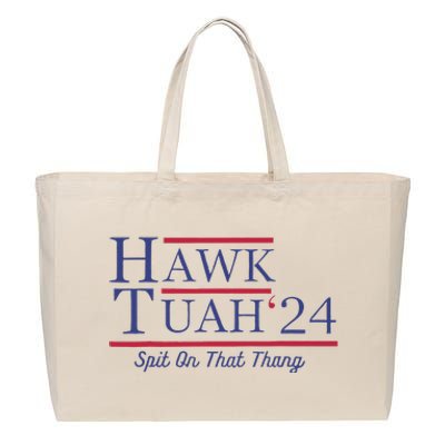 Funny Hawk Tush Presidential Parody Cotton Canvas Jumbo Tote