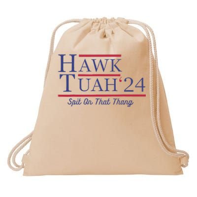 Funny Hawk Tush Presidential Parody Drawstring Bag