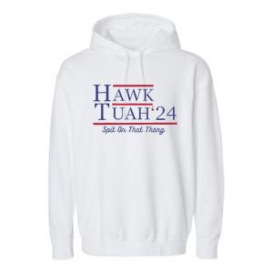 Funny Hawk Tush Presidential Parody Garment-Dyed Fleece Hoodie