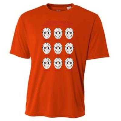 Funny Halloween The Many Moods Of Jason Voorhees Cooling Performance Crew T-Shirt