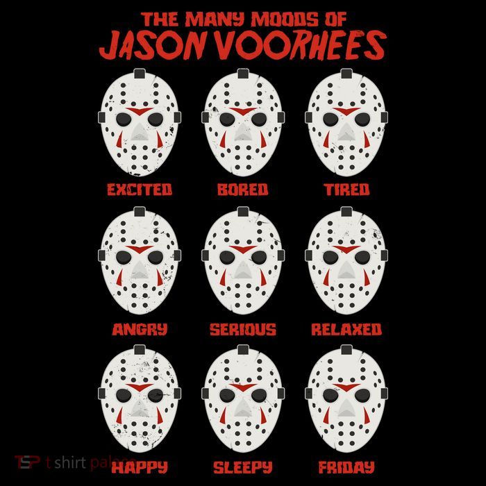 Funny Halloween The Many Moods Of Jason Voorhees Stripe Pom Pom Beanie