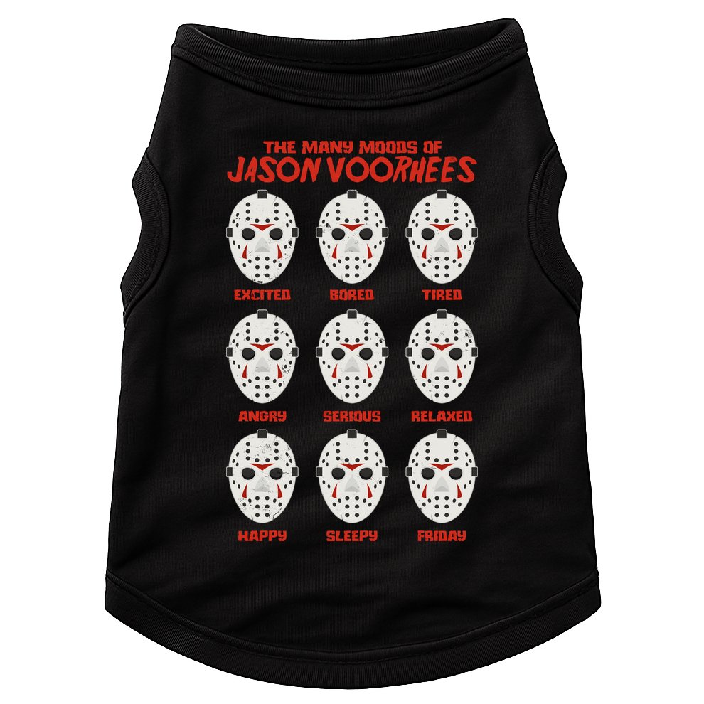 Funny Halloween The Many Moods Of Jason Voorhees Doggie Tank