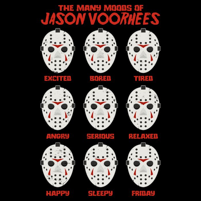 Funny Halloween The Many Moods Of Jason Voorhees Impact Tech Backpack