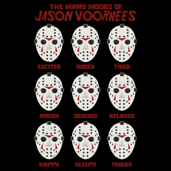 Funny Halloween The Many Moods Of Jason Voorhees Mug