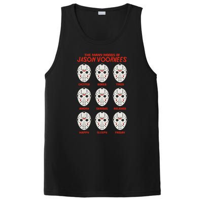 Funny Halloween The Many Moods Of Jason Voorhees PosiCharge Competitor Tank