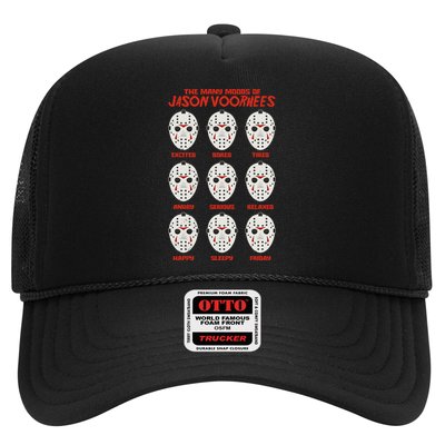 Funny Halloween The Many Moods Of Jason Voorhees Trucker Hat