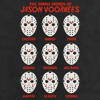 Funny Halloween The Many Moods Of Jason Voorhees Golf Towel