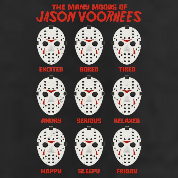 Funny Halloween The Many Moods Of Jason Voorhees Golf Towel