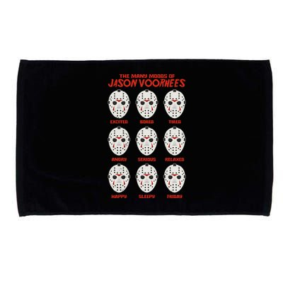 Funny Halloween The Many Moods Of Jason Voorhees Microfiber Hand Towel