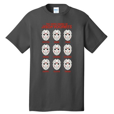 Funny Halloween The Many Moods Of Jason Voorhees Tall T-Shirt