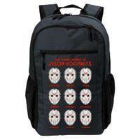 Funny Halloween The Many Moods Of Jason Voorhees Daily Commute Backpack