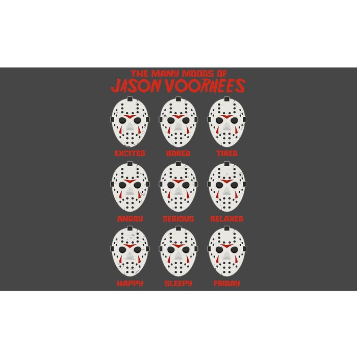 Funny Halloween The Many Moods Of Jason Voorhees Bumper Sticker